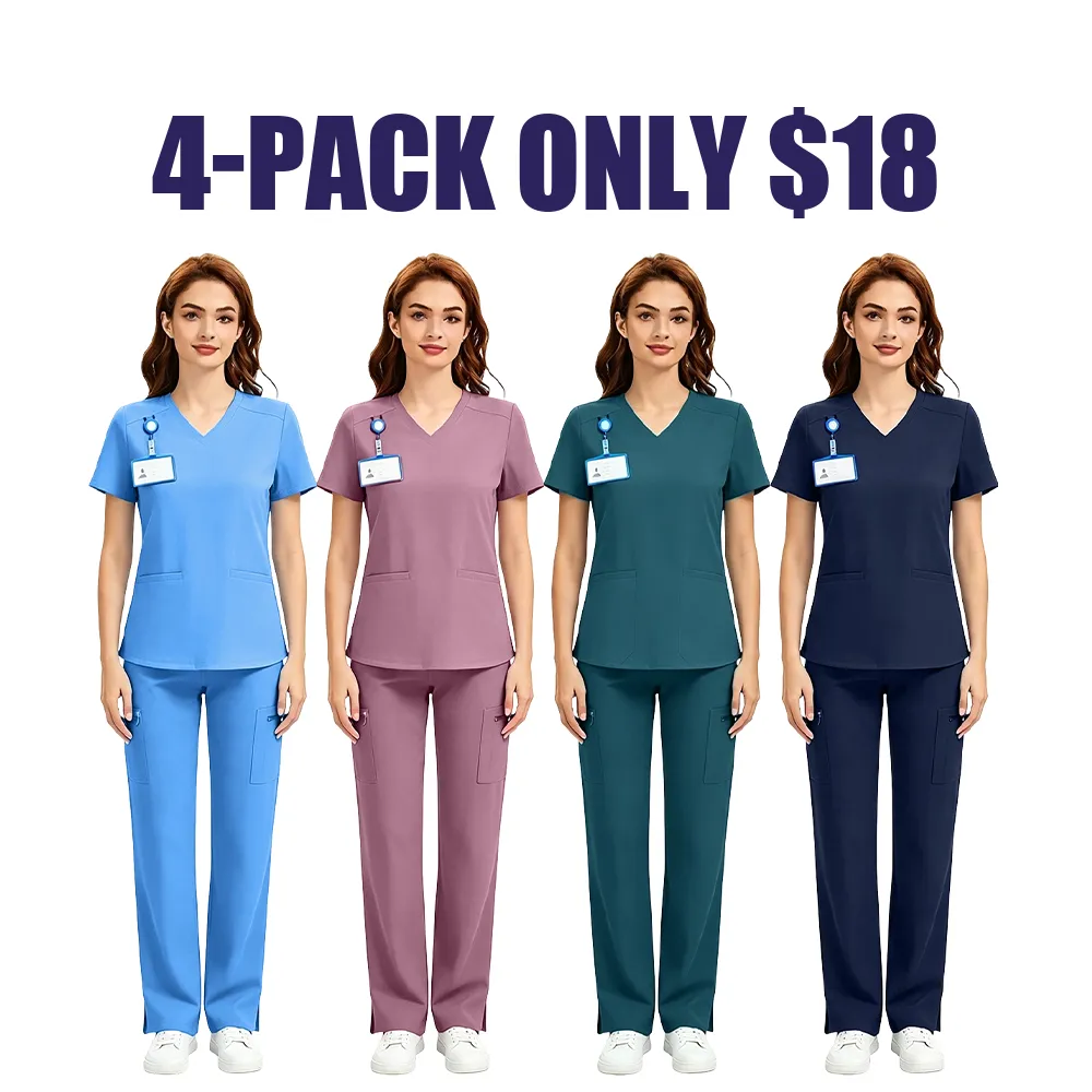 Women's 2-Piece 4-Way Stretch Scrub Sets