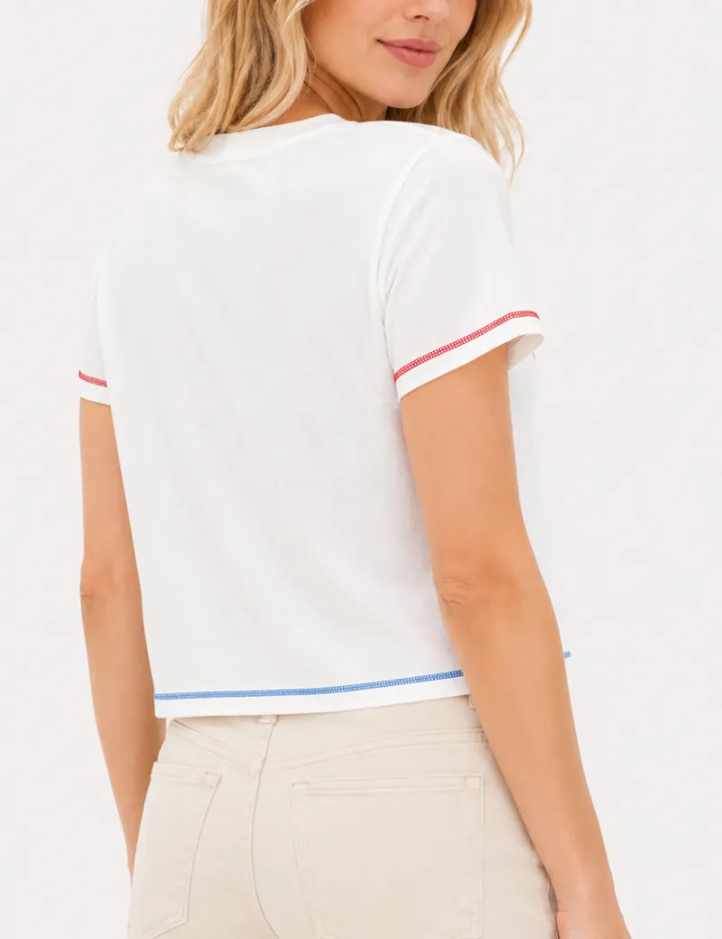 Graphic Round Neck Short Sleeves T-shirt