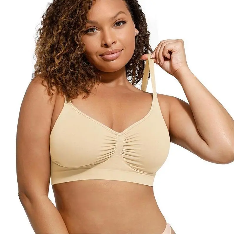 Women's Wireless Sculpt Bra Comfort Bralettes No Underwire Unlined Cami Bra