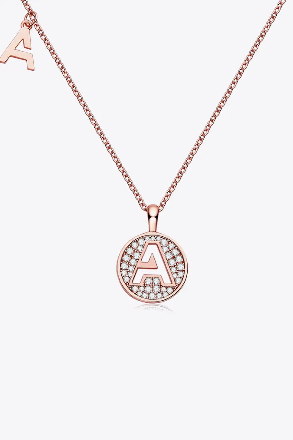 Moissanite A To J Pendant Necklace