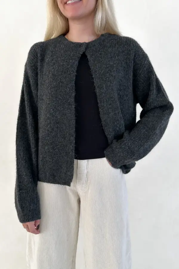 Soft Button Front Cardigan