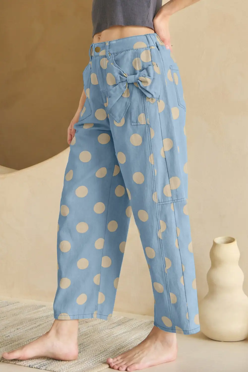 Polished Refined Pocketed Straight Leg Jeans