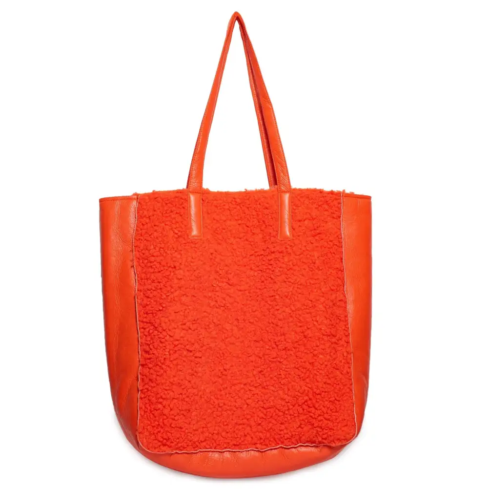 Refined Carry Leather Handbag