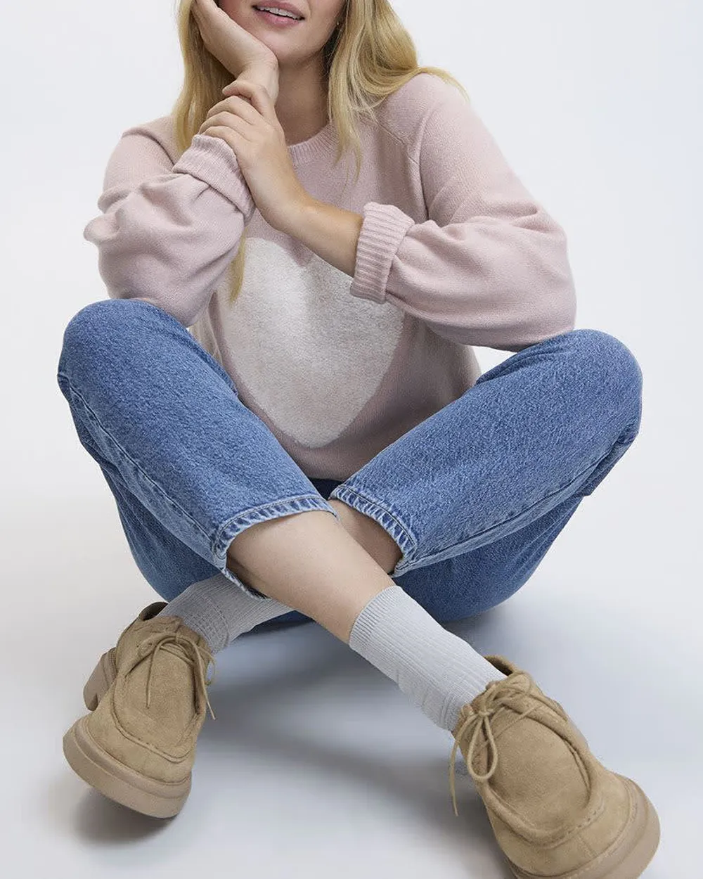 Daily Long-Sleeve Crew-Neck PlushSoft Sweater