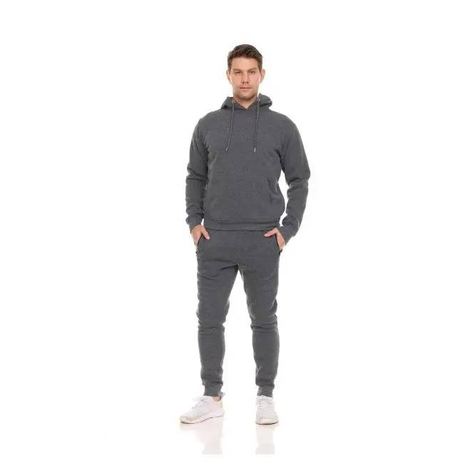 Men’s Fleece-Lined Hoodie & Jogger 2-Piece Set – Stay Warm, Stay Stylish
