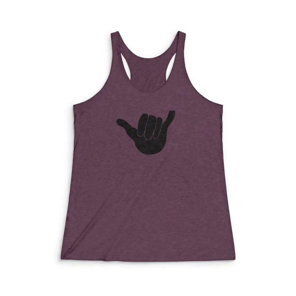Hand Sign Graphic Racerback Tank