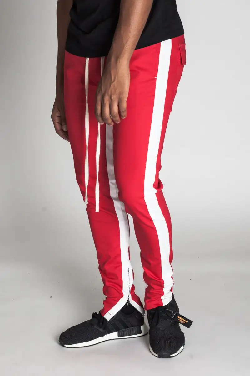 Men's Clean Skinny Raw Hem Track Pants