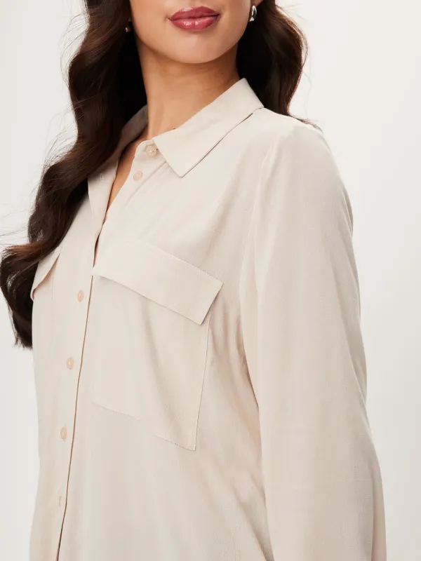 Button Front Utility Shirt