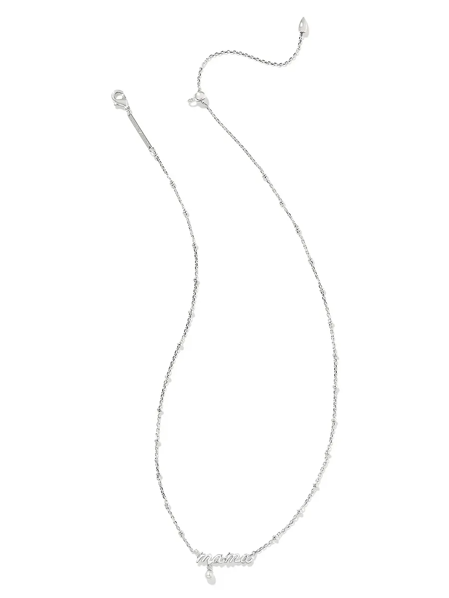 Mama Script Pendant Necklace