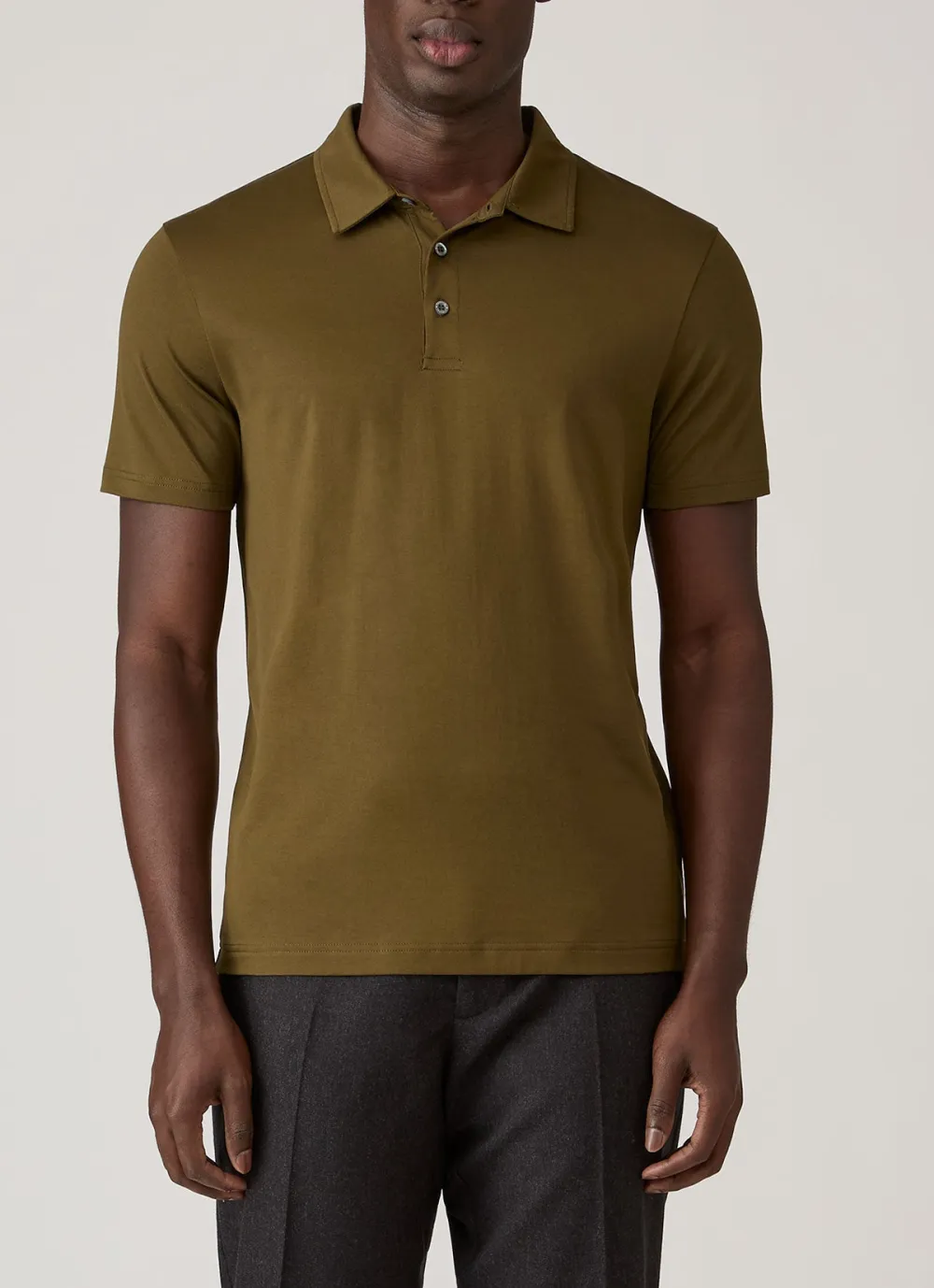 Refined Everyday Regular Fit Cotton Jersey Short Sleeve Polo Shirt