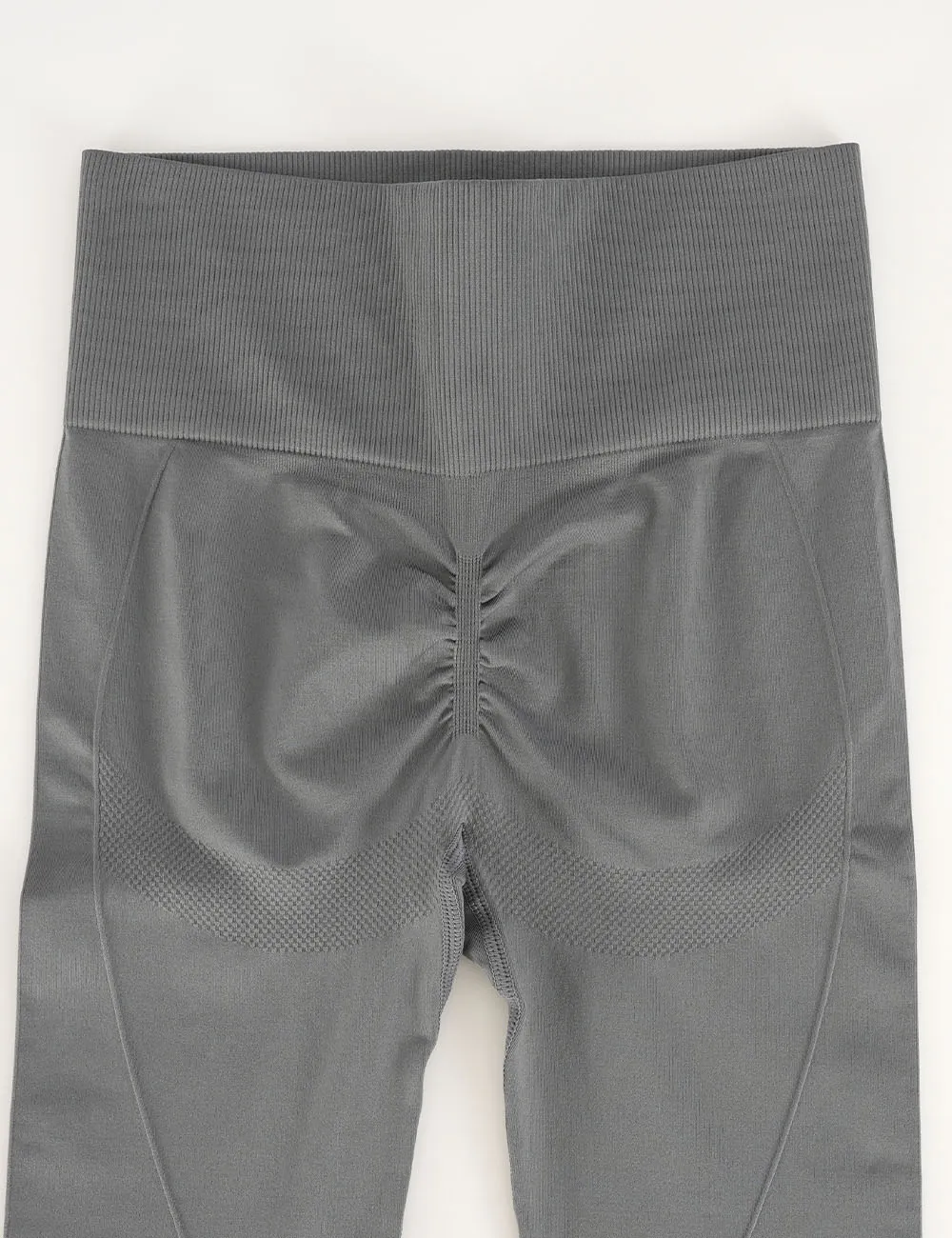 Seamless Elastic Waist Solid Color Yoga Pants