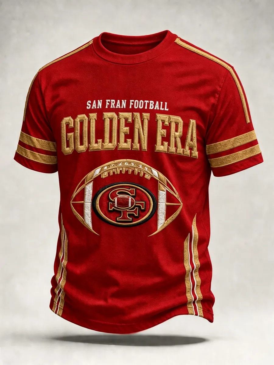 Men's Football Gameday Gift For Football Fans Casual Tee