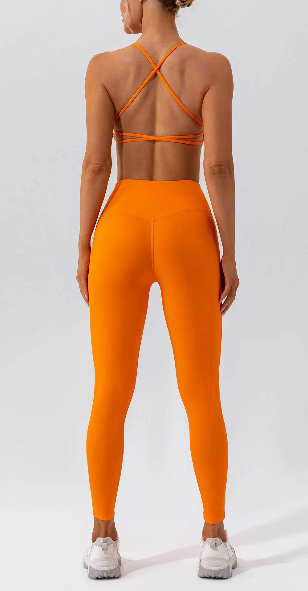 Quick-Dry Backless Bra and Leggings Active Set