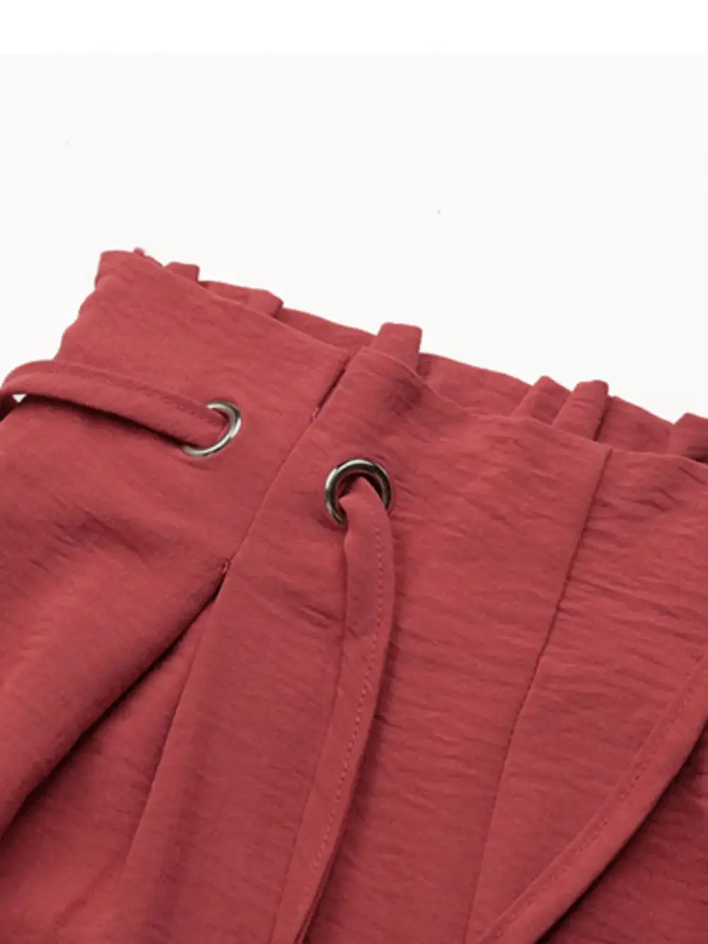 Tied Solid Color Shorts
