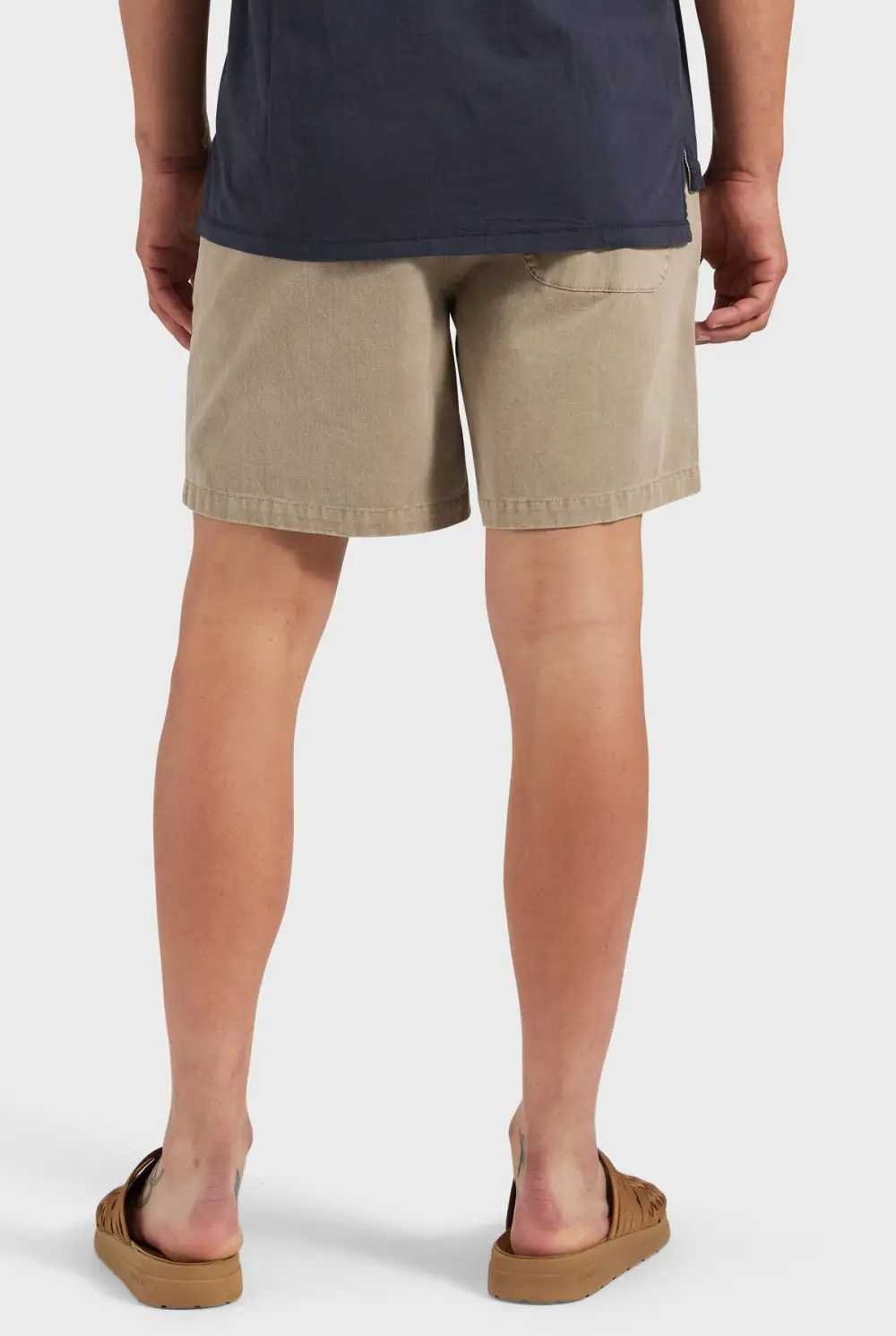 Gray Garment Dyed Shorts