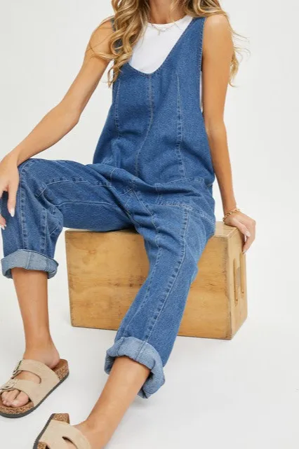 Denim Relaxed Jumpsuit