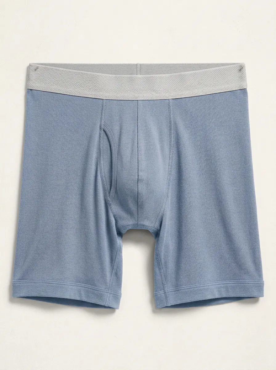 Minimal Waistband Detail Solid Classic Look Men's Boxer Briefs