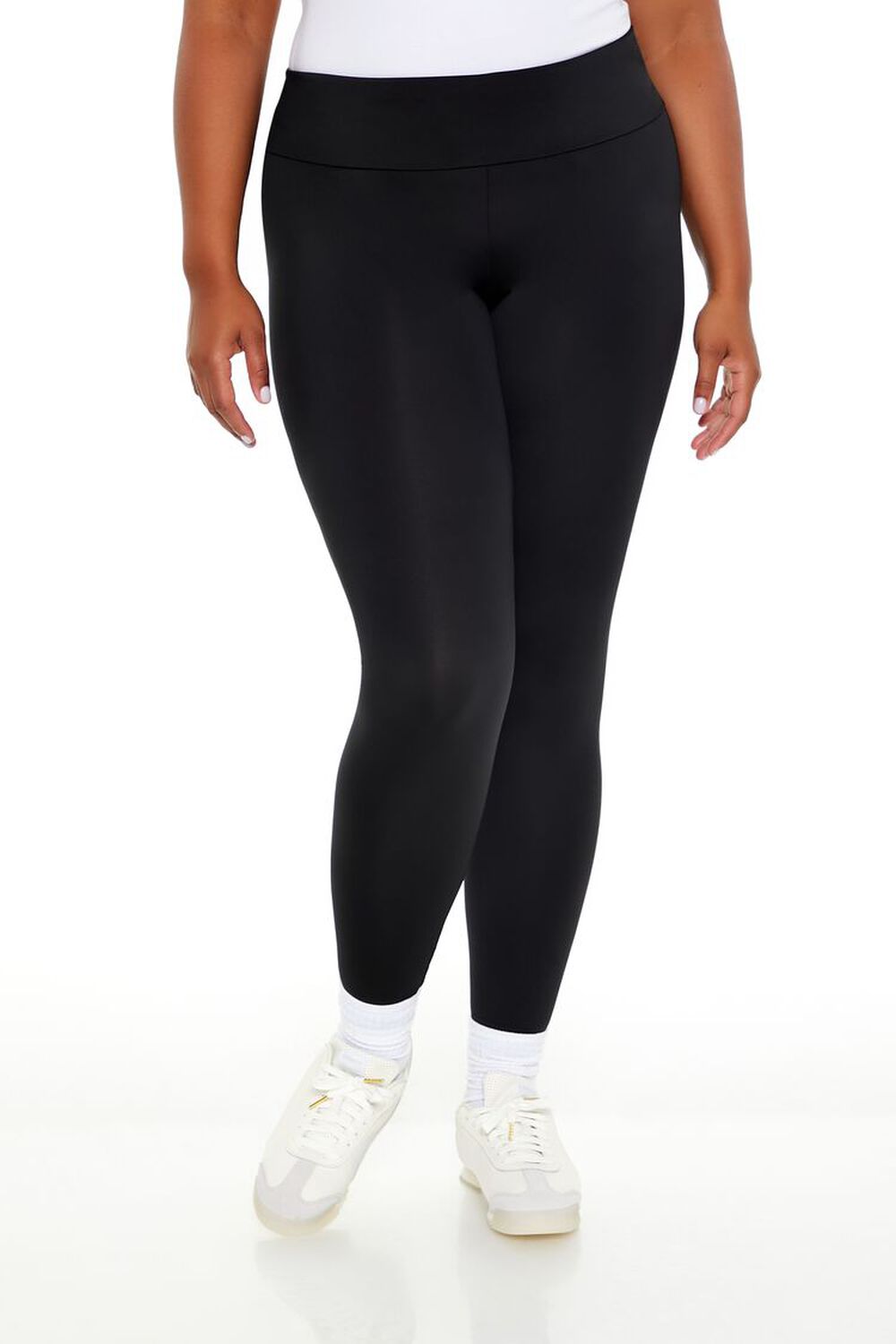Plus Size Contour Sculpt Mid-Rise Leggings