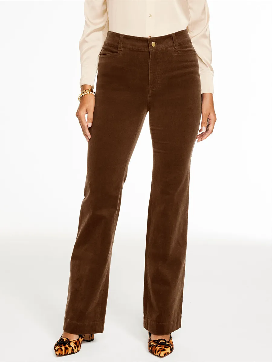 Women'S Corduroy High-Waisted Flared Pants