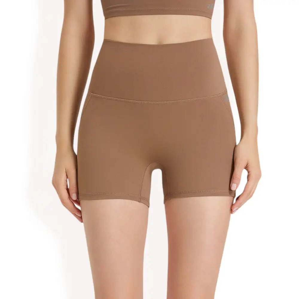 High-Waist Seamless Stretch Biker Shorts