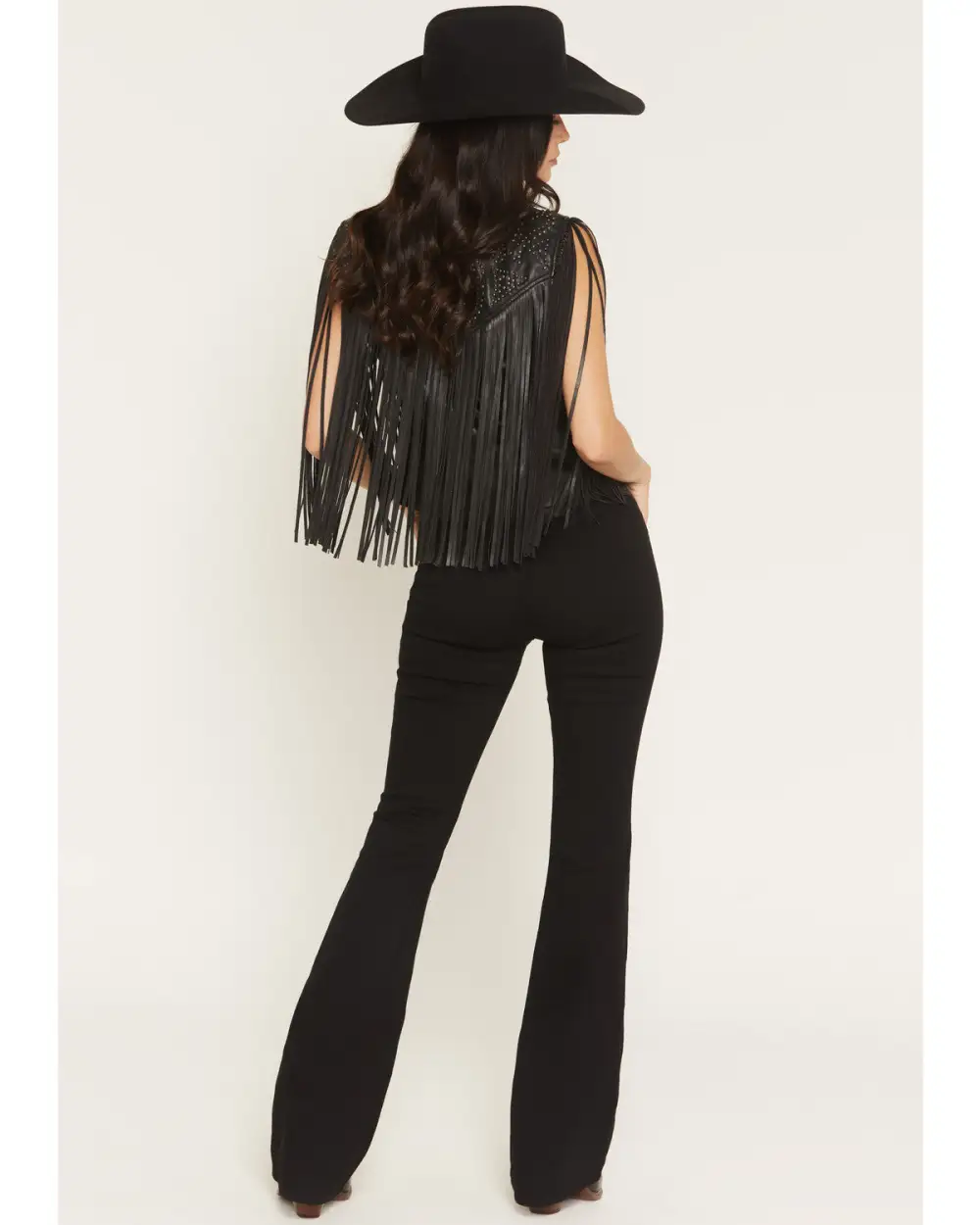 Classic High Rise Bootcut Stretch Denim Coated Jeans