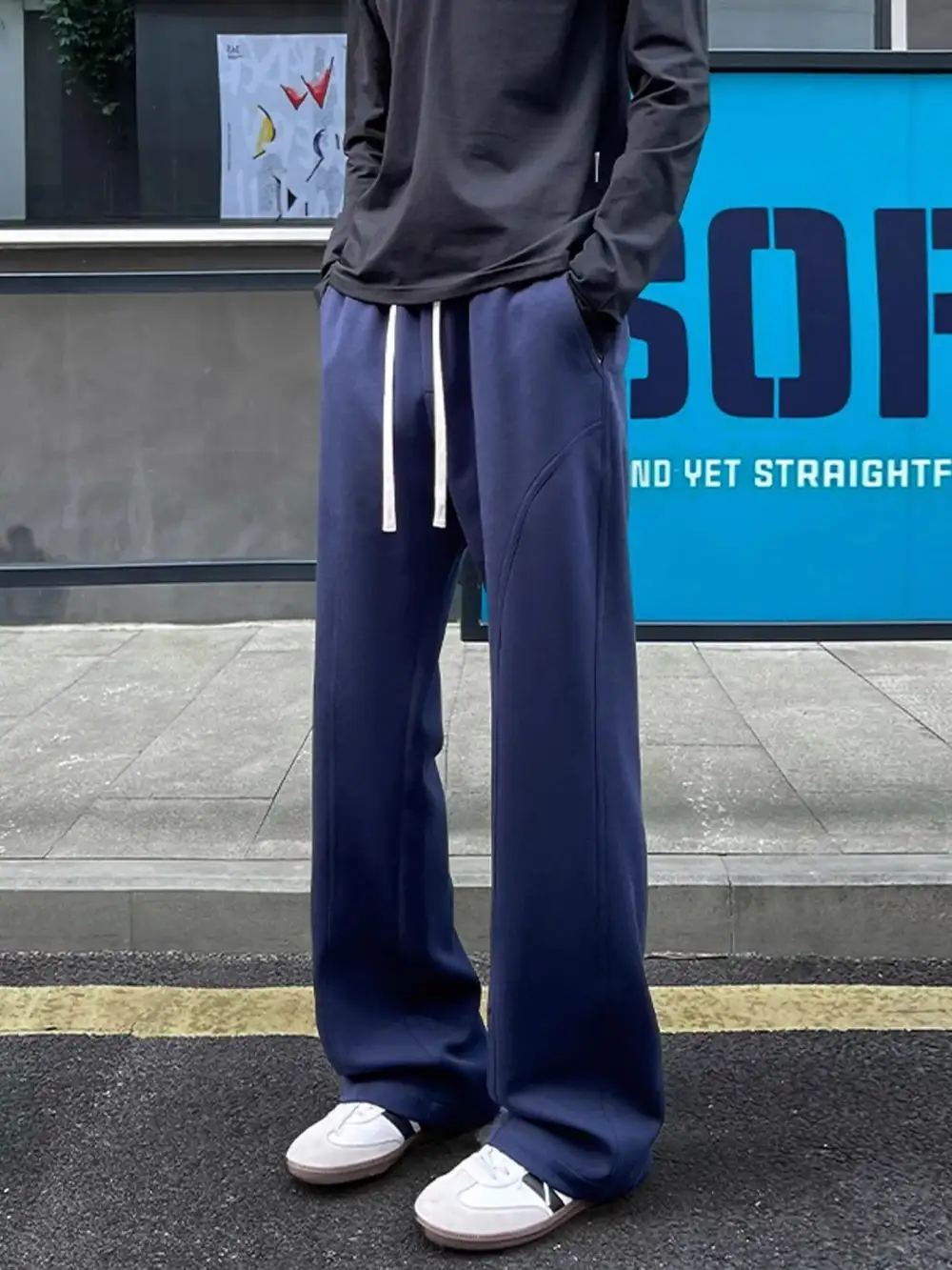 Refined Men's Plus Size Drawstring Loose Fit Pants