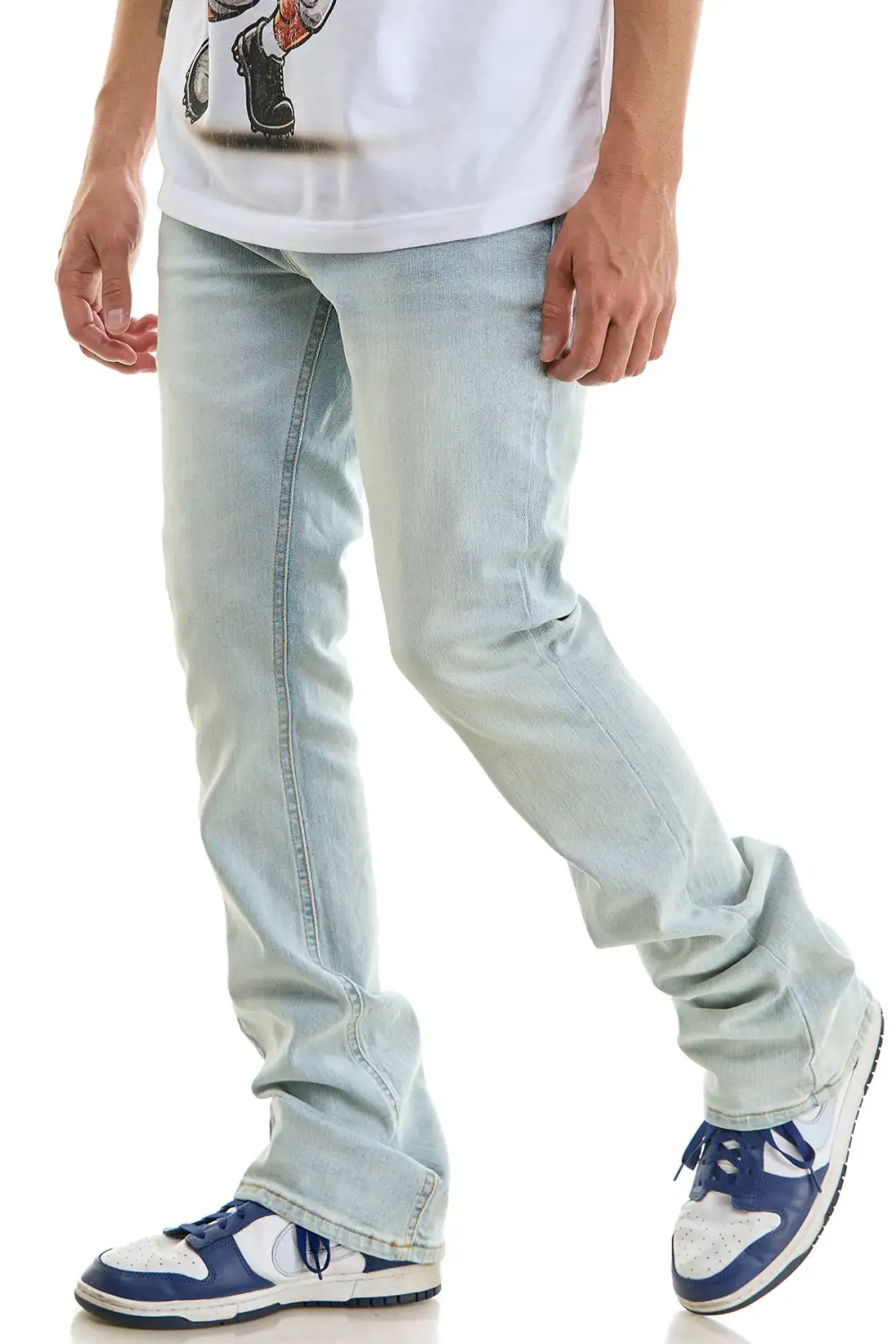 Men's Urban Flare Skinny Slim Jeans