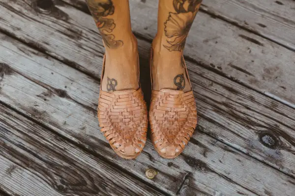 Artisan Woven Leather Woven Huarache Sandals