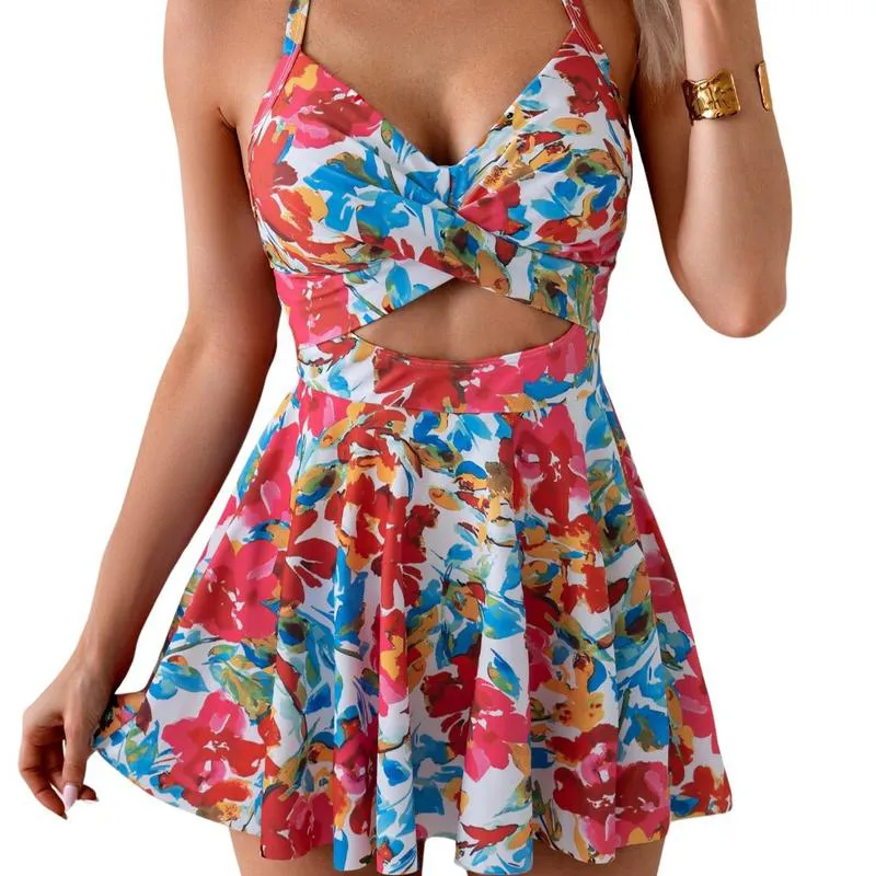 Women's Cutout V-Neck One-Piece Swimsuit-🔥8-Pack - All Colors Included