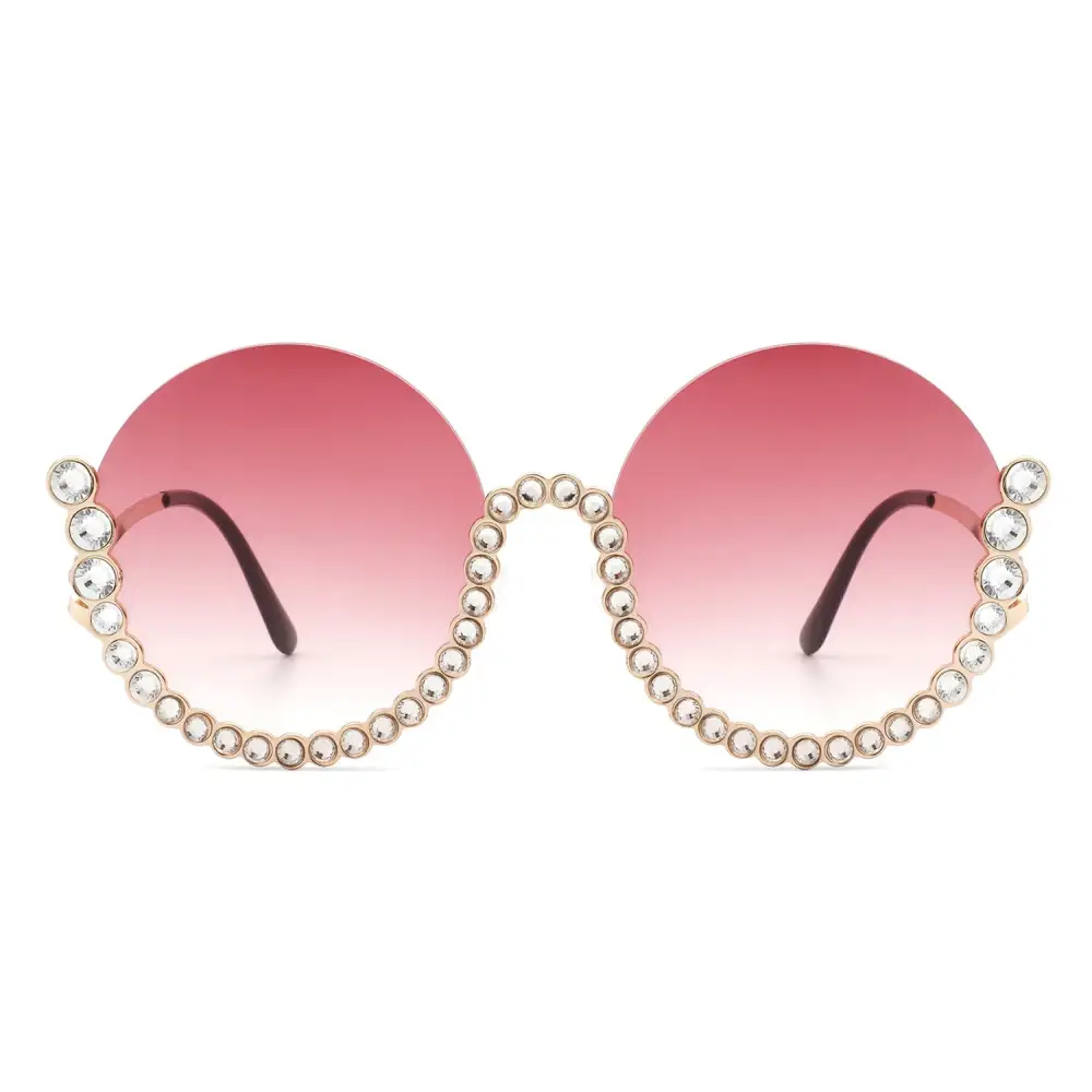Layered Round Frame Sunglasses