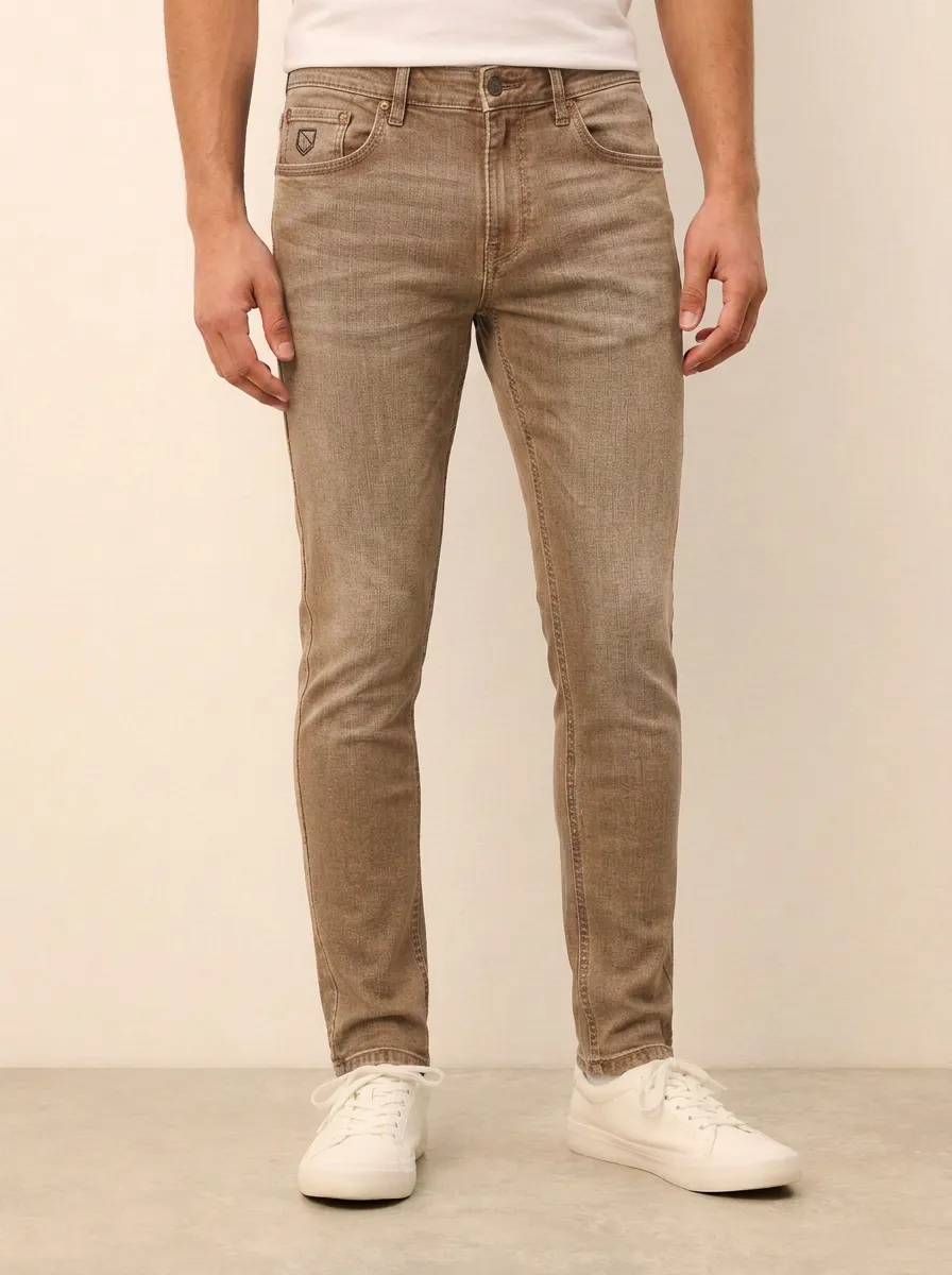 Men's Rugged Flexible Slim Fit Stretch Denim Jeans