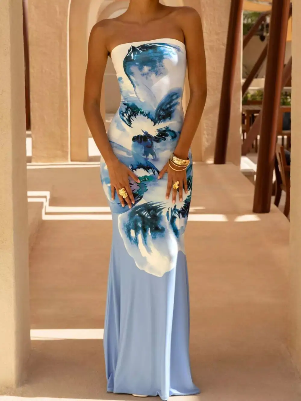 Smooth Finish Tube Maxi Dress