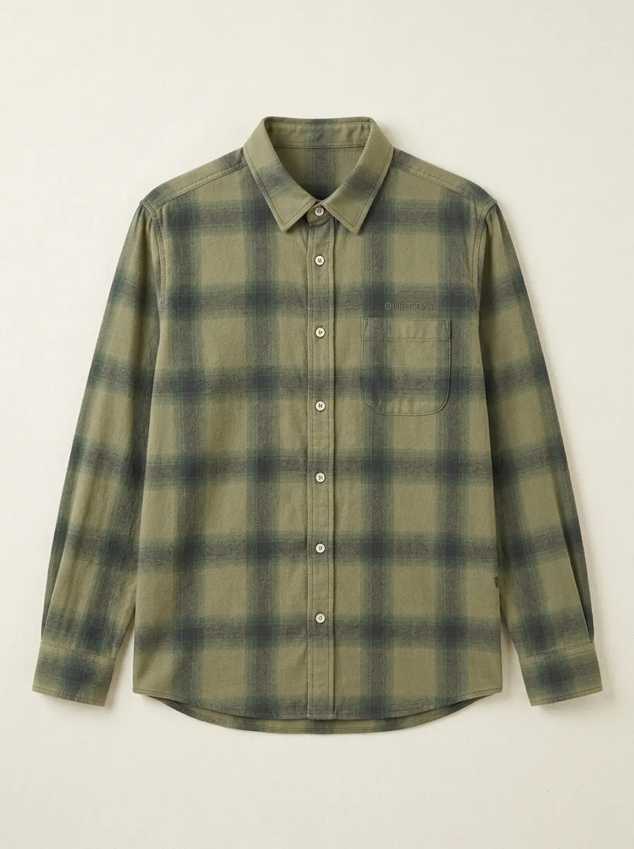 Plaid Long-Sleeve Men's Long-Sleeve Shirt