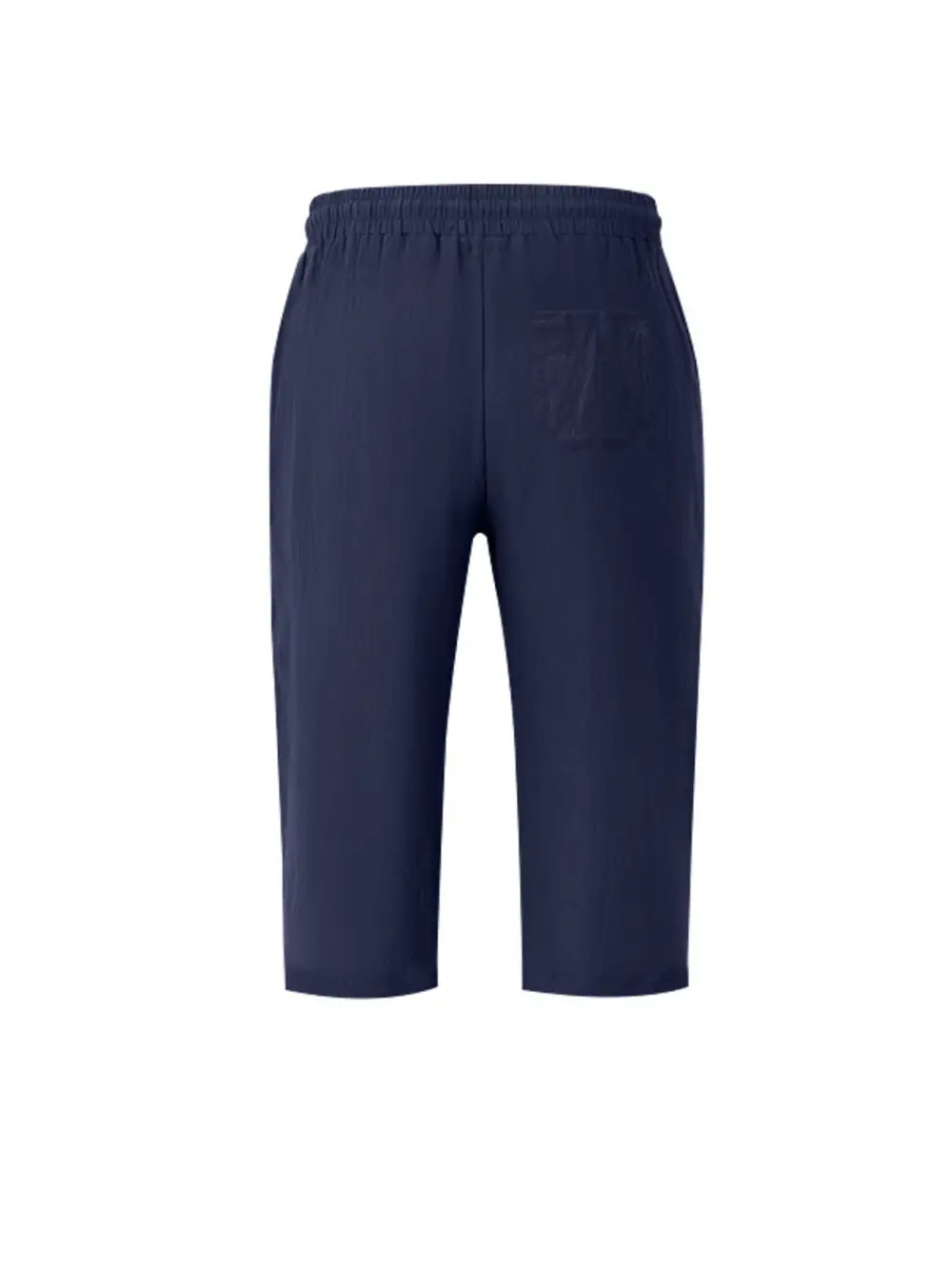 Men's Full Size Casual Drawstring Cropped Pants Plus