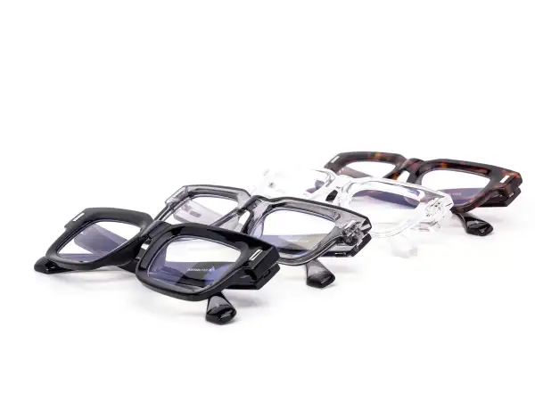 12-Pack Chunky Square Blue Light Glasses