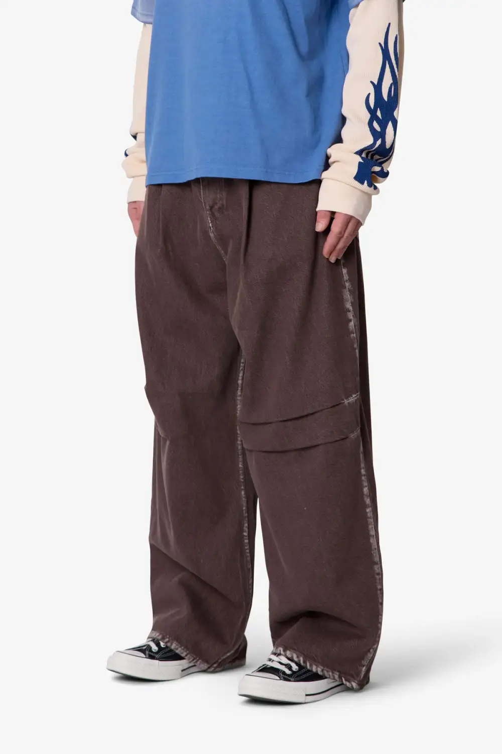 Everyday Raw Finish Pleated Jeans