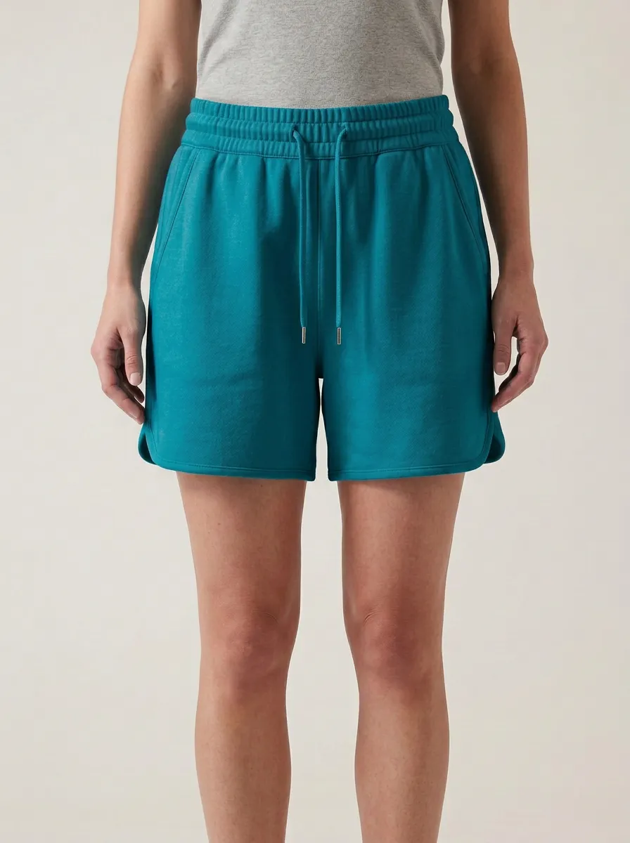 Women's Curved-Hem Minimal Lounge Shorts