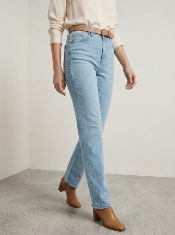 Cuffed Women's Straight-Leg Jeans