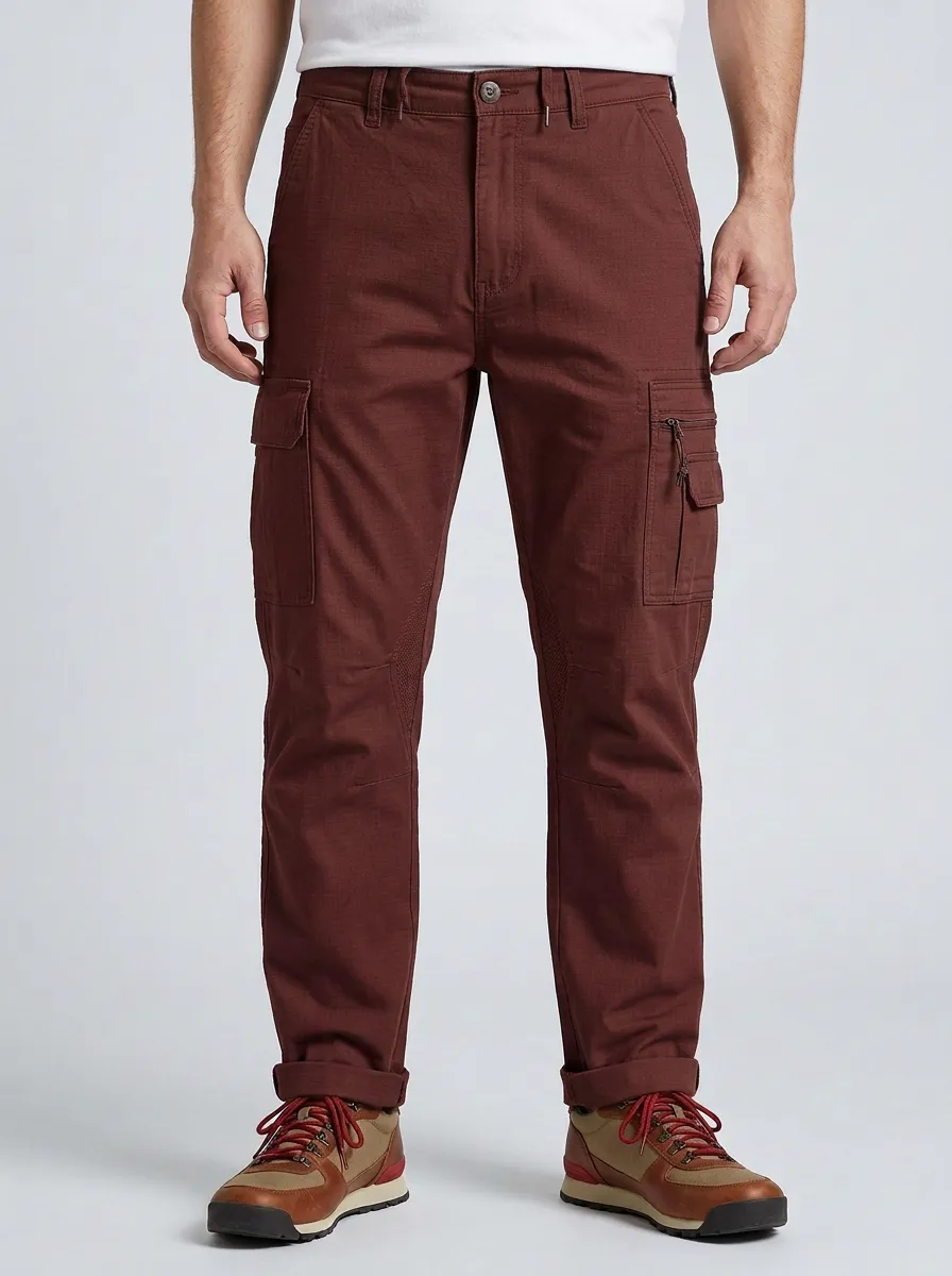 Men's Tactical Outdoor Olive Green Multi-Pocket Cargo Pants