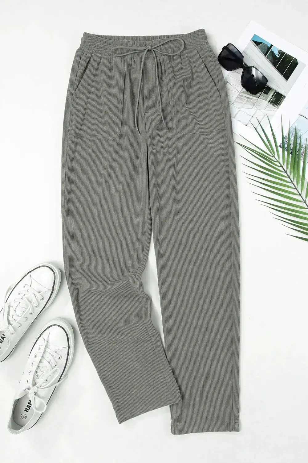 Straight Leg Drawstring Pants