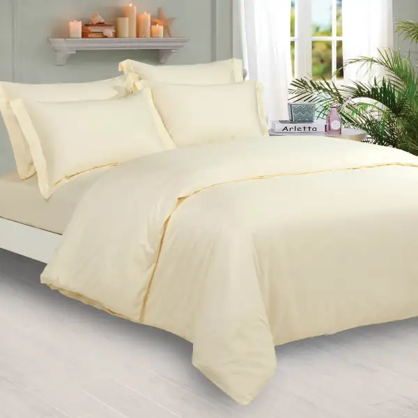 Refined Long-Staple Cotton Solid Coordinated Bedding Collection