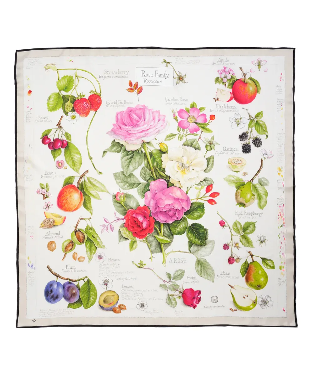 Casual Style Plants Print Square Scarf