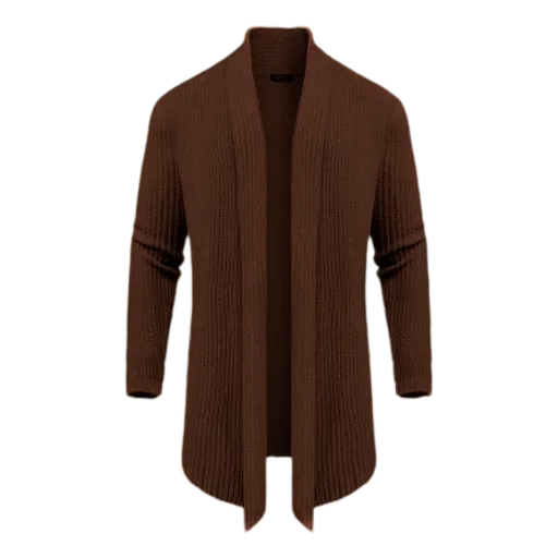 Men’s Shawl Collar Knit Drape Cardigan