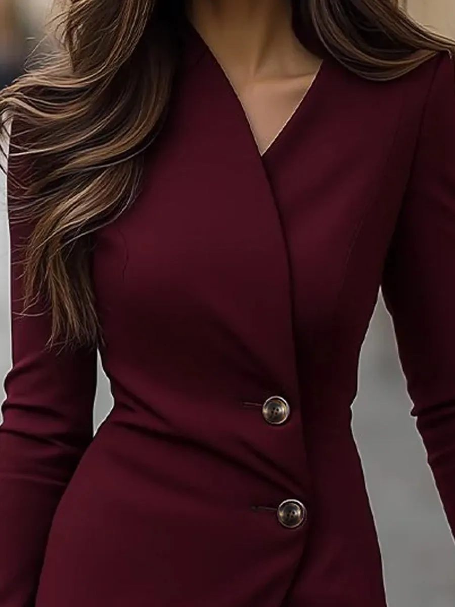 Refined Women's Wrap Midi Dress