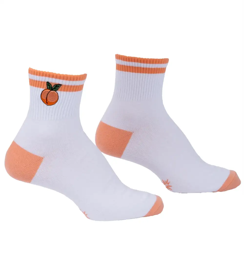 Modern Playful Graphic Quarter-Crew Socks