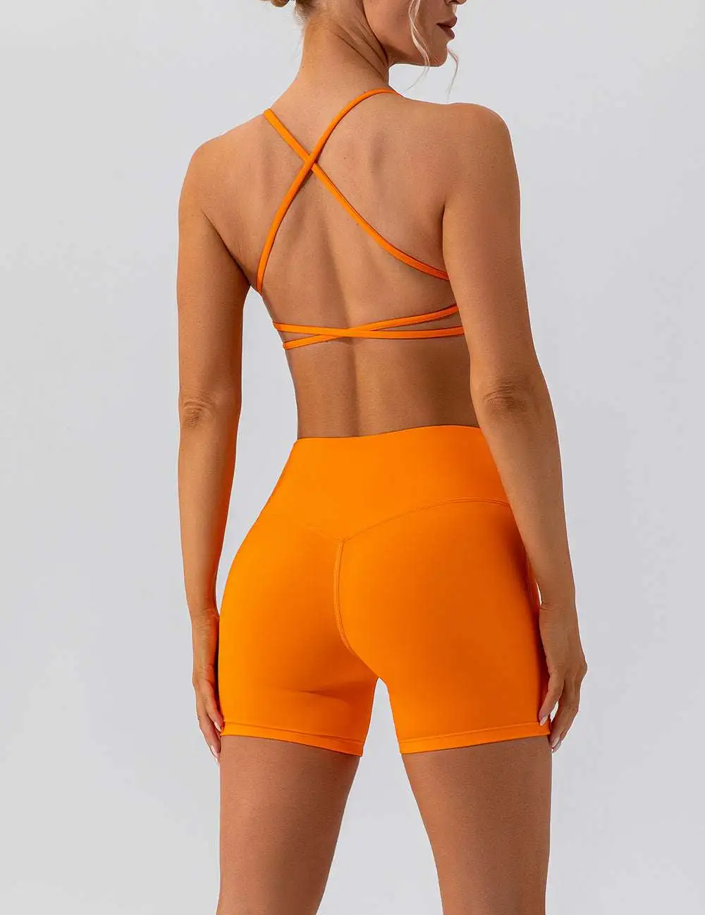 Quick-Dry Sleeveless Bra and Shorts Active Set
