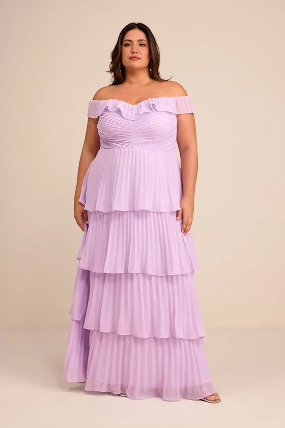 Always Remarkable Light Blue Floral Off-the-Shoulder Maxi Dress