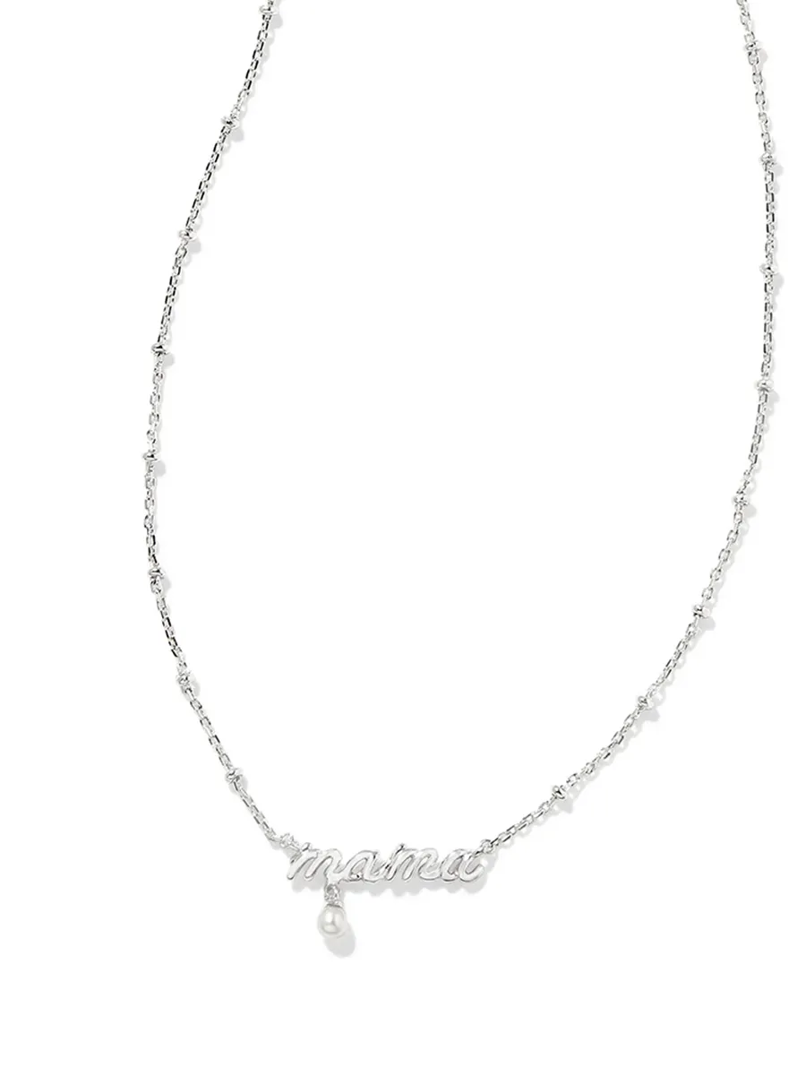 Mama Script Pendant Necklace