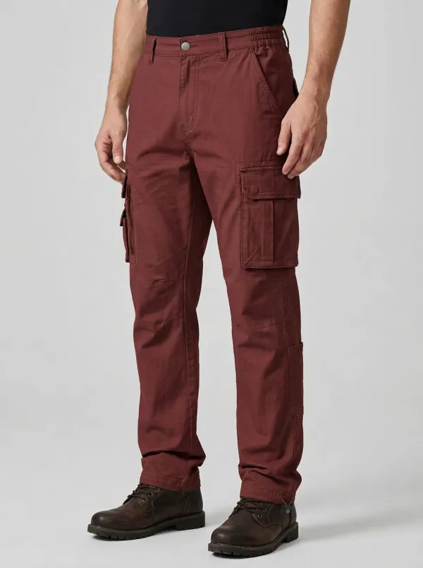 Men's Outdoor Tactical Olive Green Multi-Pocket Cargo Pants