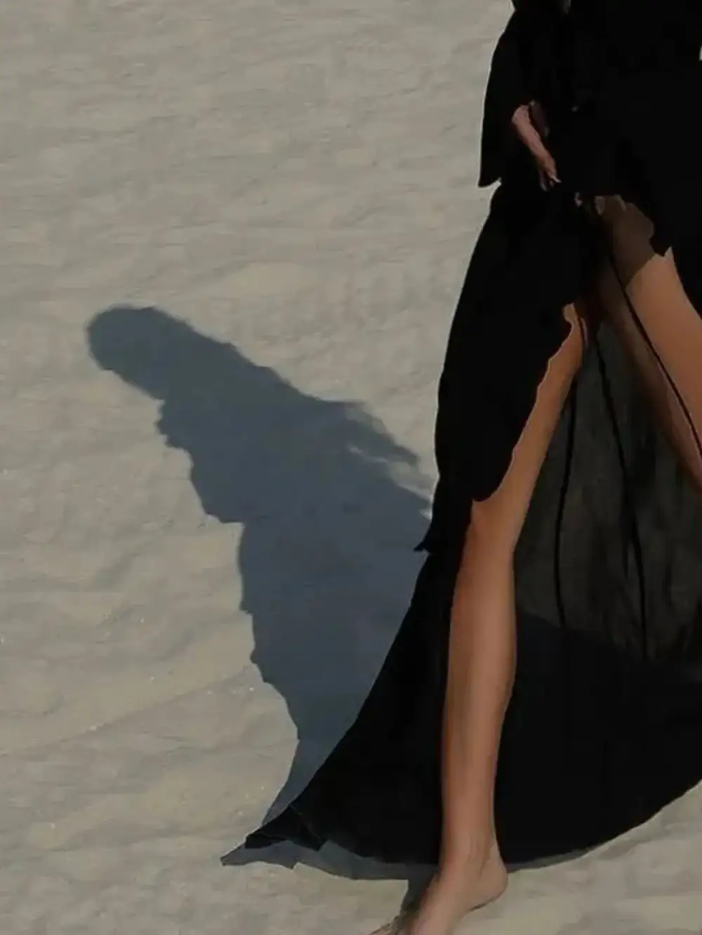 Ruffled Long Sleeve Dress Swim Cover Up